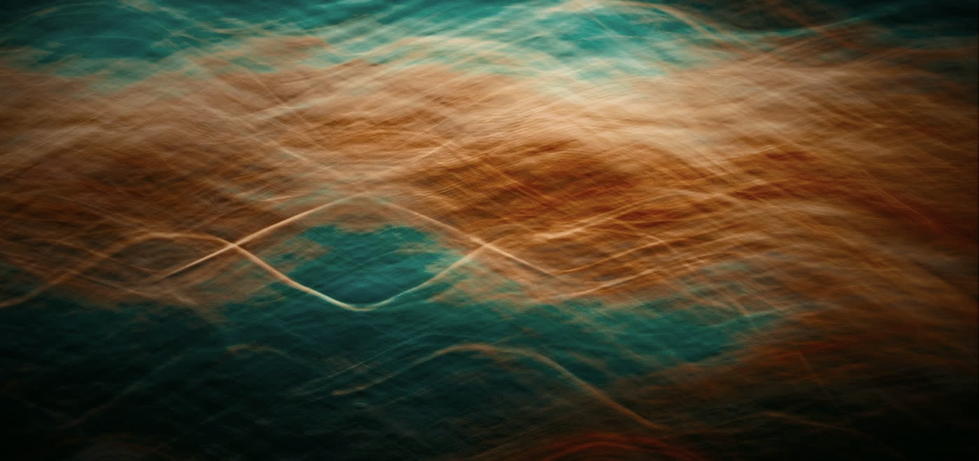 Abstract waves of colored light